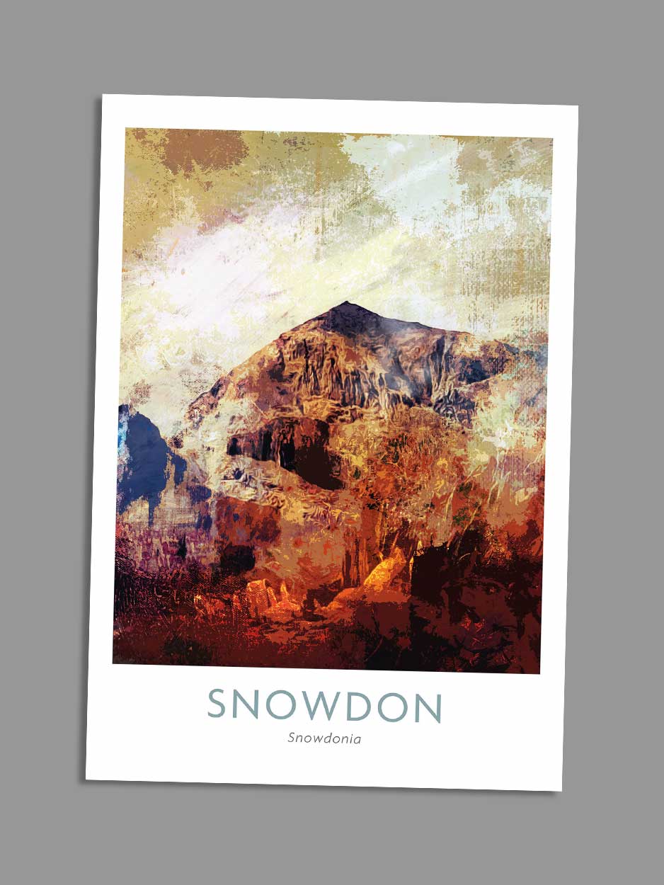 Snowdon greeting card